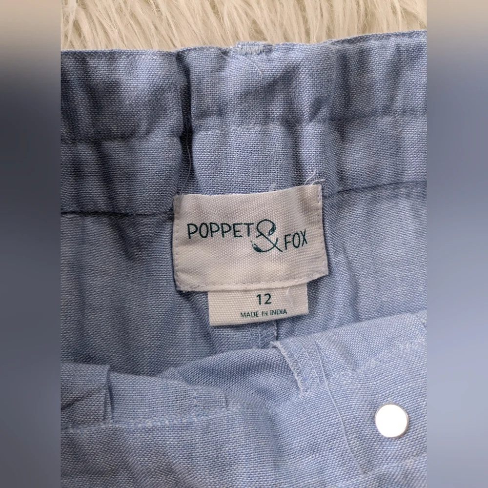 {Poppet & Fox} NEW Tailored Chambray Shorts - Picture 5 of 8